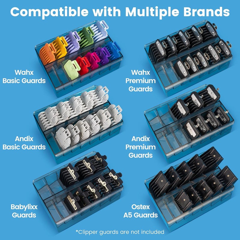 Perfitech Clipper Guard Holder Organizer with 12 Slots, Sturdy PC Material - Image 2